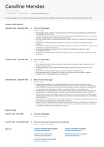 Clinical Manager Resume Examples And Templates