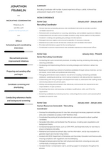 Recruiting Coordinator Resume Examples And Templates   Recruiting Coordinator Resume Example Vienna 