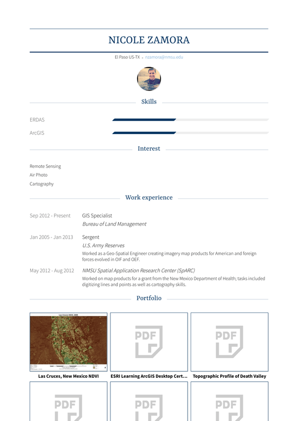 Gis Specialist Resume Samples and Templates | VisualCV