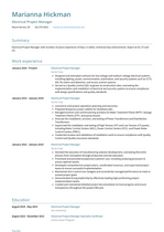 electrical project manager job description resume