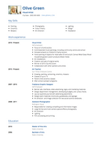 Artist CV Examples & Templates | VisualCV