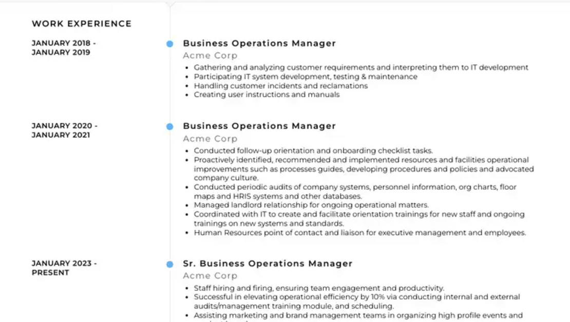 ATS Keywords for Operations Manager Resume | Operations Management Resume Buzzwords