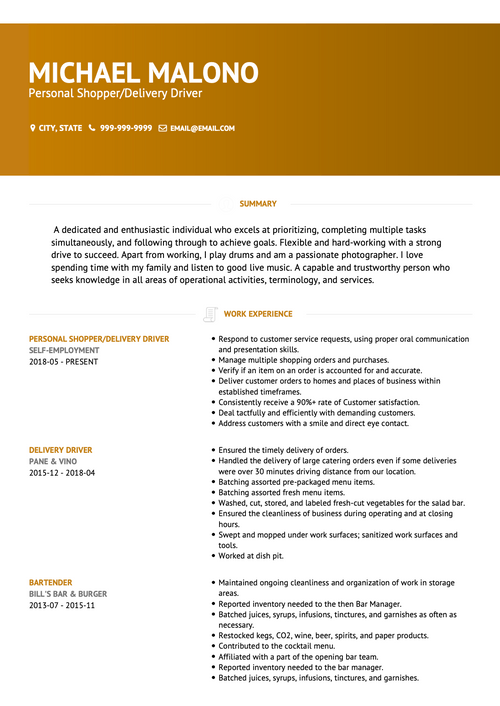 Real Professional Cv Example & Sample Directory 