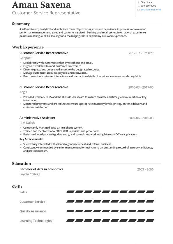 job resume examples 2022