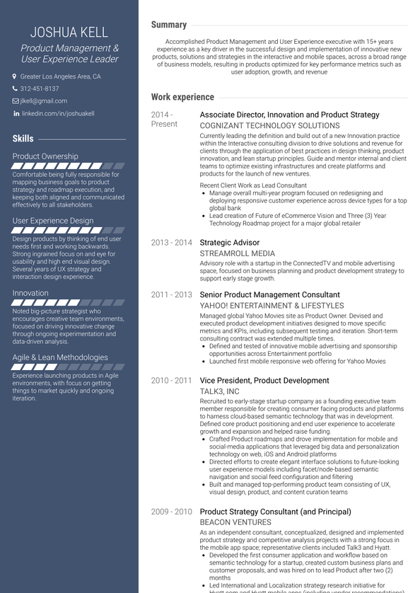 Associate Director Resume Samples and Templates | VisualCV