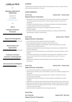 Regional Director Of Operations Resume Examples and Templates