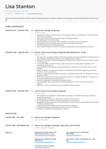 Electrical Design Engineer Resume Examples and Templates