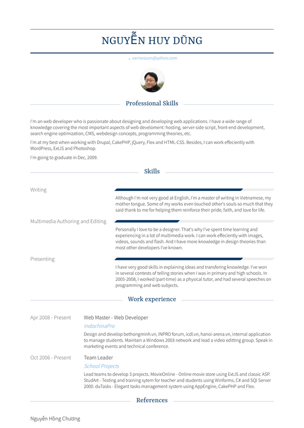 Web Master Resume Samples and Templates | VisualCV