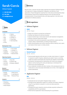 Baker Resume Template | VisualCV