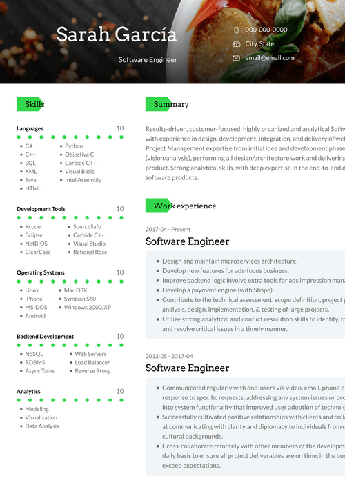 CV Templates: 20+ Free Options to Improve Your CV | VisualCV