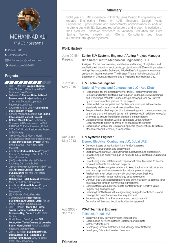 Systems Engineer Resume Samples and Templates | VisualCV