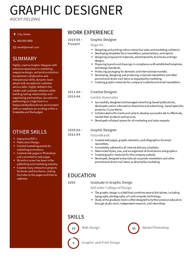 Job Winning Graphic Design Resume Examples and Templates for 2022