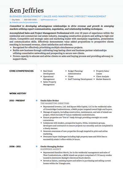 Project Manager Cv Examples & Templates 