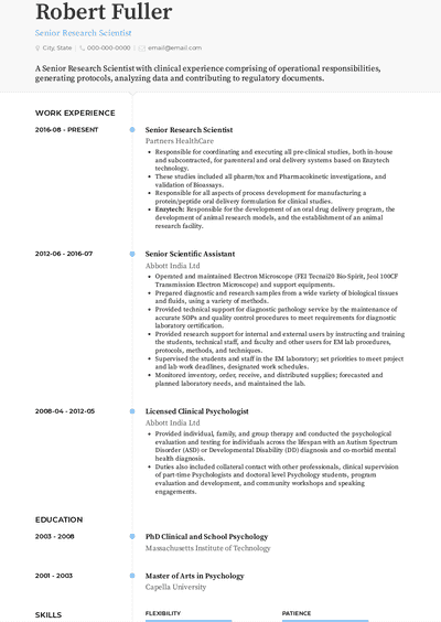 Scientist Resume Examples and Templates