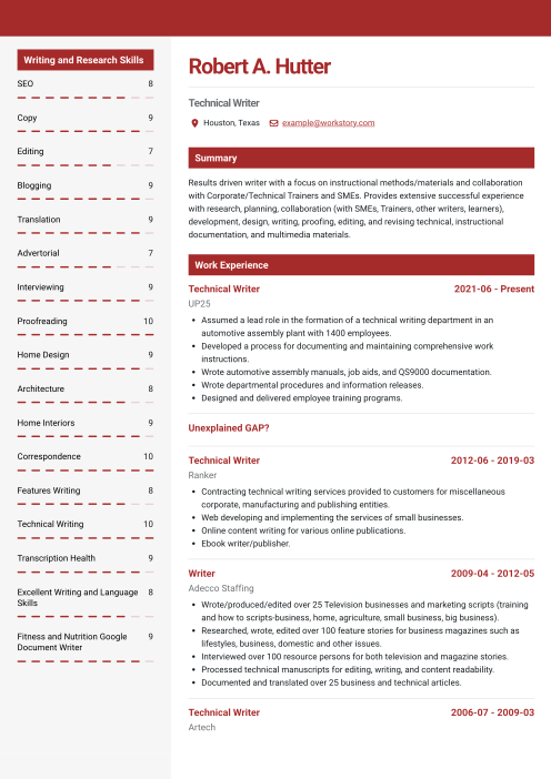 brown resume template maple